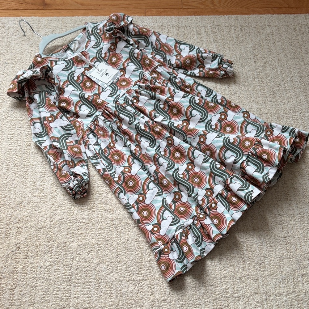 Kate Quinn organic cotton dress flutter sleeve